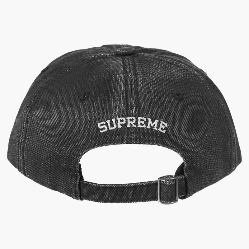 Supreme Pigment Canvas S Logo 6-Panel Black