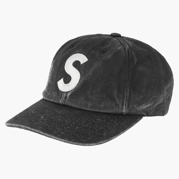 Supreme Pigment Canvas S Logo 6-Panel Black