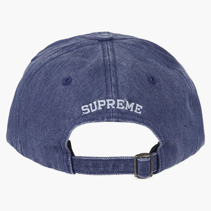 Supreme Pigment Canvas S Logo 6-Panel Navy