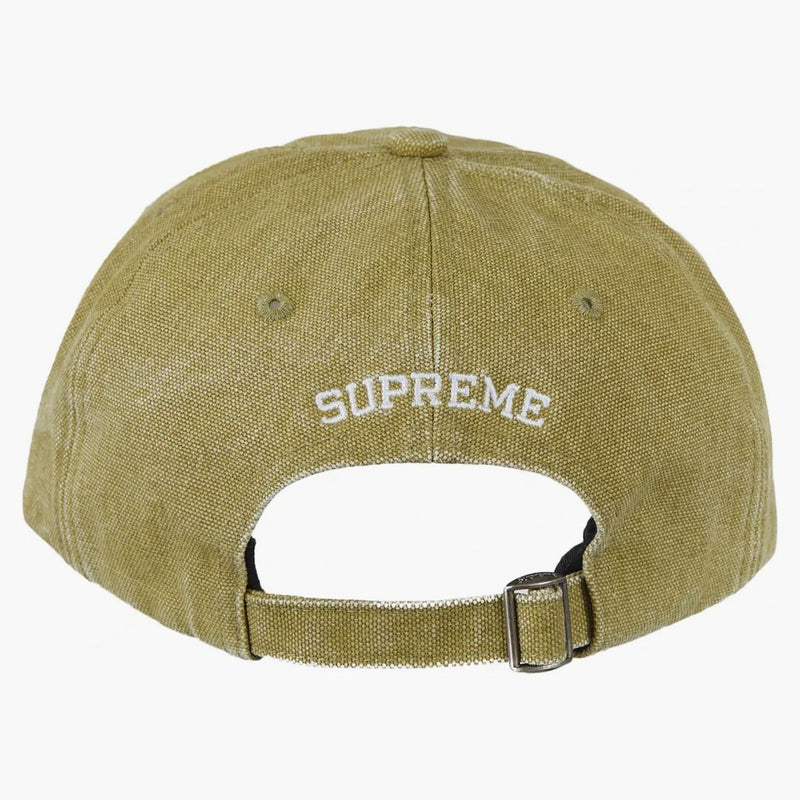 Supreme Pigment Canvas S Logo 6-Panel Olive