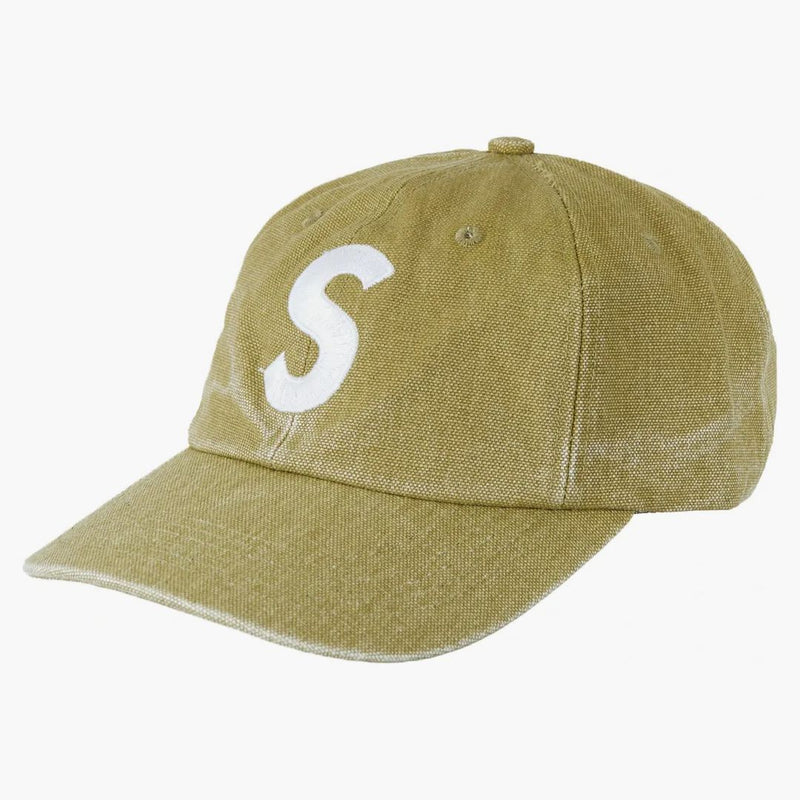 Supreme Pigment Canvas S Logo 6-Panel Olive