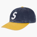 Supreme Pigment Coated 2-tone S Logo 6-panel Dark Denim