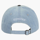 Supreme Pigment Coated 2-tone S Logo 6-panel Denim