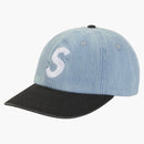 Supreme Pigment Coated 2-tone S Logo 6-panel Denim