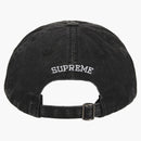 Supreme Pigment Coated S Logo 6-panel Black