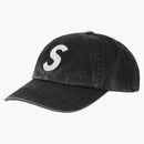 Supreme Pigment Coated S Logo 6-panel Black