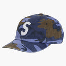 Supreme Pigment Coated S Logo 6-panel Blue Camo