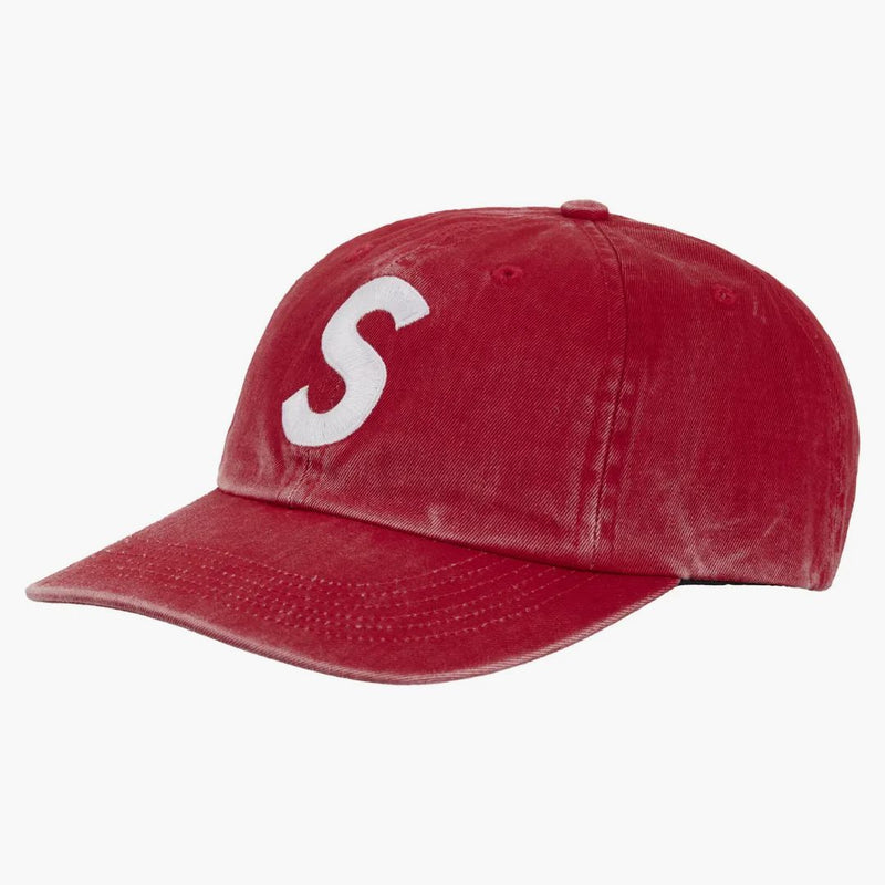 Supreme Pigment Coated S Logo 6-Panel Red