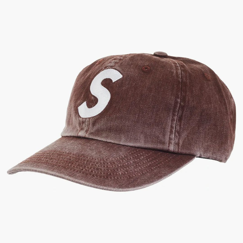 Supreme Pigment Print S LOGO 6-PANEL (FW23) BROWN