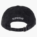 Supreme Pigment Print S Logotipo de 6 paneles (FW23) Washed Black