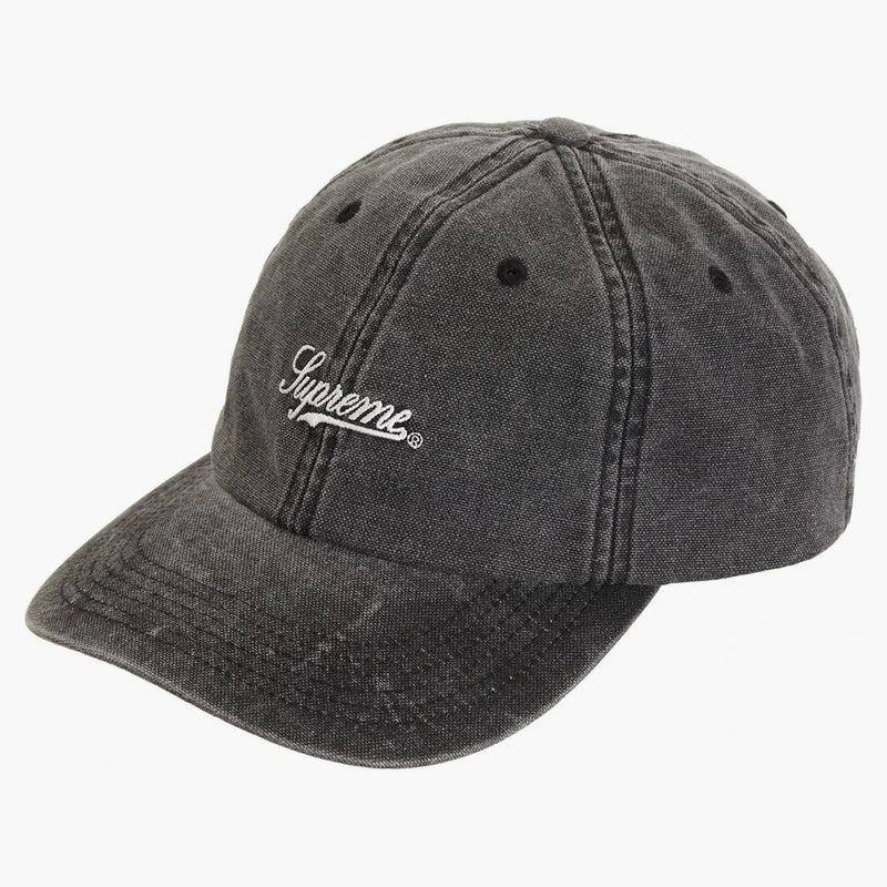 Supreme Pigment Print Script Logo 6-panel svart