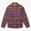 Camicia di flanella a quadri rivestita di pila suprema Purple Dusty