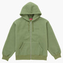 Supreme Pilled Zip Up Hooded Sweatshirt Olive