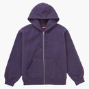Supreme Pilled Zip Up Hooded Sweatshirt Dusty Purple