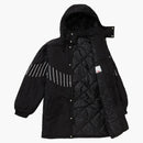 Supreme Pinstripe Panel Sports Parka Black