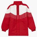 Supreme Pinstripe Panel Sports Parka Red