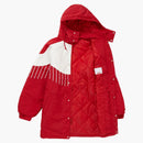 Supreme Pinstripe Panel Sports Parka Red