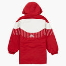 Supreme Pinstripe Panel Sports Parka Red