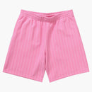 Supreme Pinstripe Sweatshort Pink