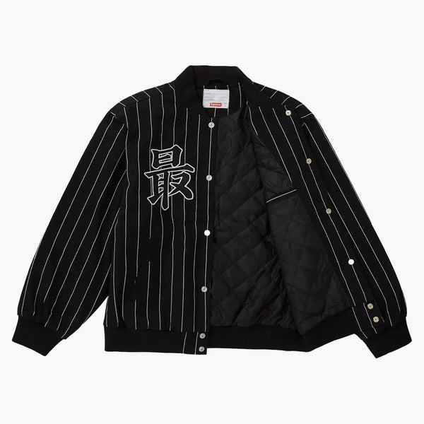 Giacca varsity suprema rossa nera