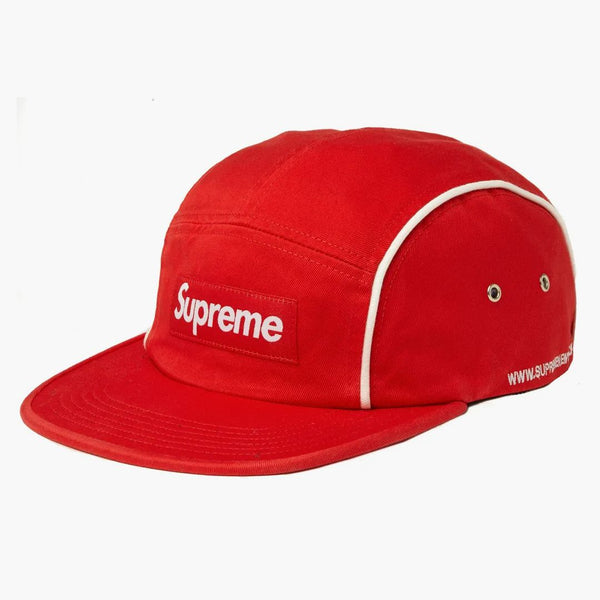 Supreme Piping Camp Cap Red