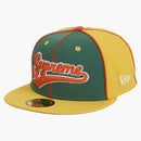 Supreme X New Era Piping Script Logo Cap Yellow