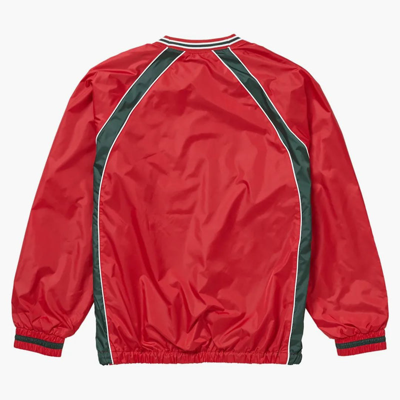 Supreme Piping Warm Up Pullover Red