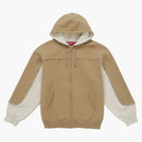 Supreme Piping Zip Up Hooded Sweatshirt Brown