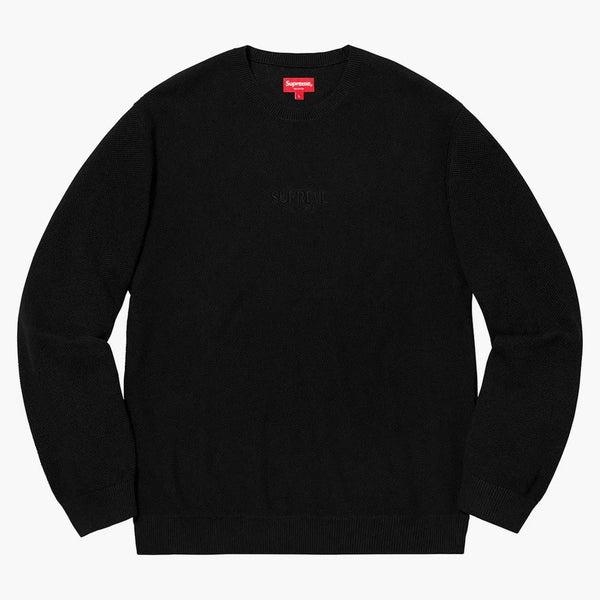 Supreme Pique Crewneck (FW18) svart
