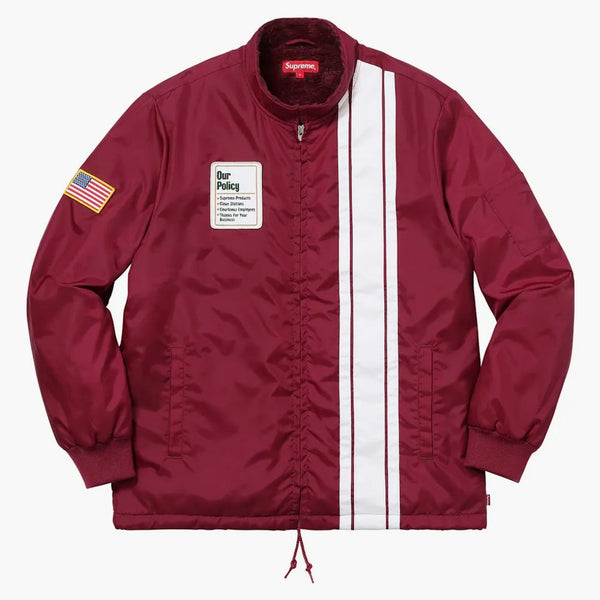 Supreme Pit Crew Jacket Borgoña
