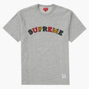 Supreme Plaid Applique S/S Top Heather Gray