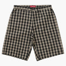 Supreme Plaid Baggy Short Black