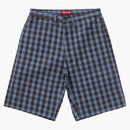 Supreme Plaid Baggy Short Navy
