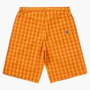 Supreme Plaid Baggy Short Orange