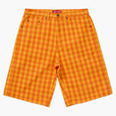Supreme Plaid Baggy Short Orange