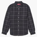 Supreme Plaid Flannel Shirt (fw24) Black