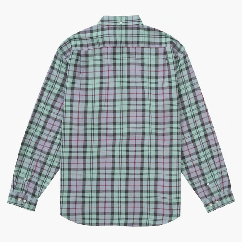 Nejvyšší kostkovaná flanelová košile (FW24) Blue
