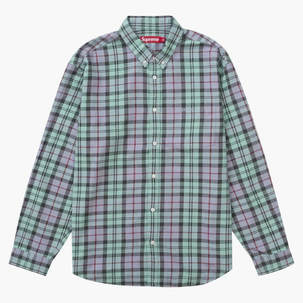 Nejvyšší kostkovaná flanelová košile (FW24) Blue