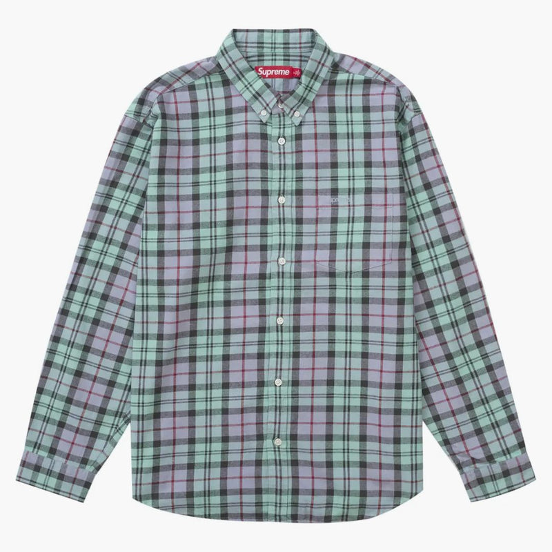 Nejvyšší kostkovaná flanelová košile (FW24) Blue