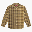 Camisa de franela a cuadros supreme (FW24) Tan