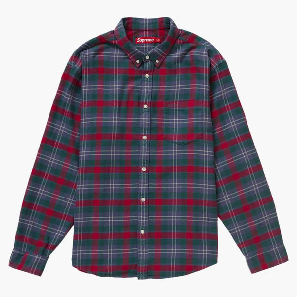 Supreme Plaid Flannel Shirt (ss24) Slate