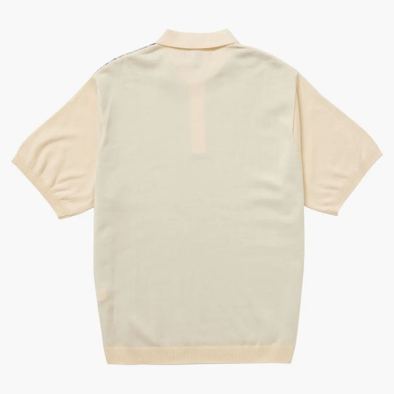 Suprem Plaid Knit s S Polo White