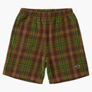 Velluto a quadri supremo corto marrone