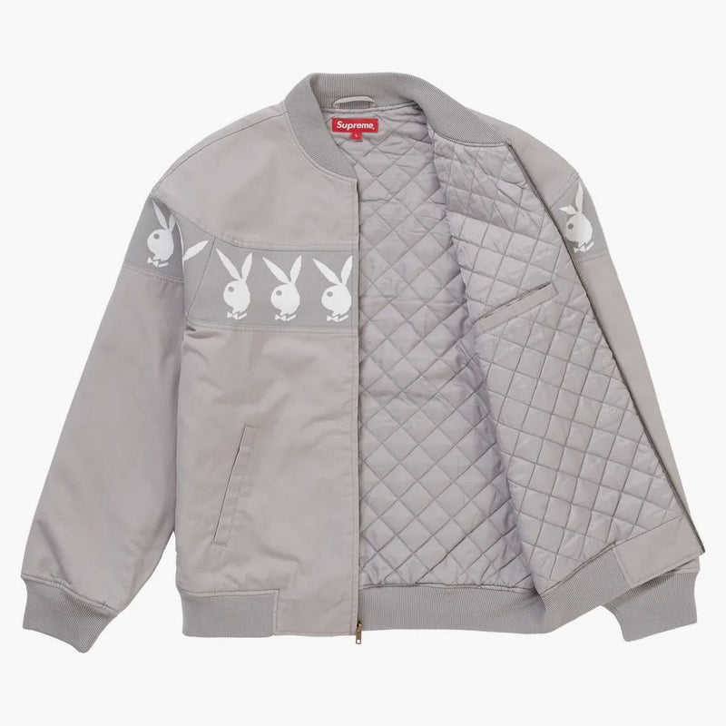 Supreme Playboy Crew Jacket Grey