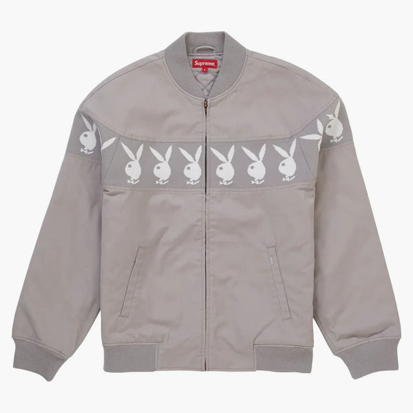 Supreme Playboy Crew Jacket Gray