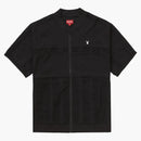 Supreme Playboy Leisure Zip Up Top Black