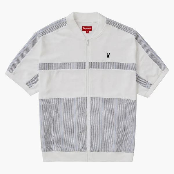 Suprem Playboy Leisure Zip Up Top White