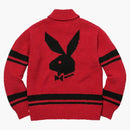 Nejvyšší šátek Playboy Shawl Full Zip svetr červená