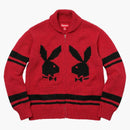 Nejvyšší šátek Playboy Shawl Full Zip svetr červená