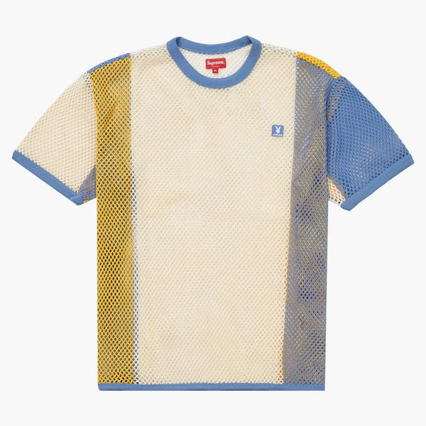 Suprem Playboy String S/S Top Blue Blue Multi